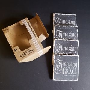 "Amazing Grace" 4 Tile Coasters New